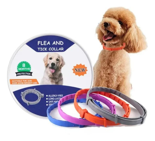 Collar Antipulga Y Garrapatas Para Perros Protección 8 Meses