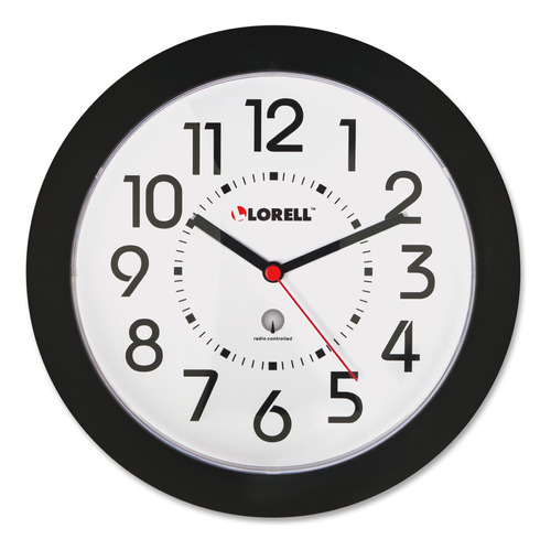 Lorell  Reloj De Pared, 9 Pulgadas, Números Arábigos, E