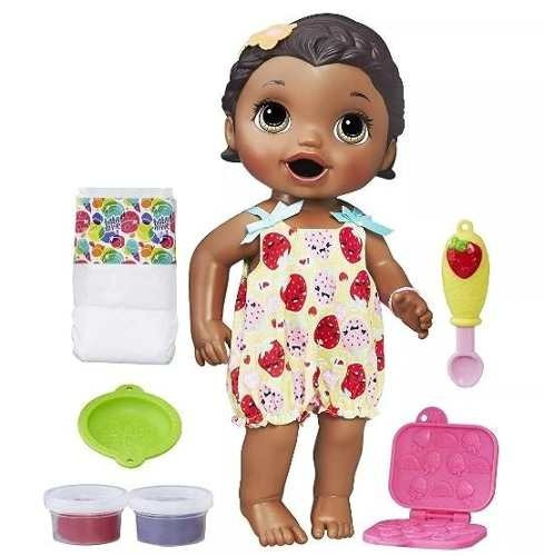 Baby Alive Snacks Snackin' Lily Morena Hora De Comer C2699