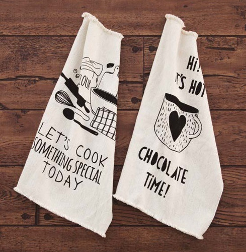 Imagen 2 de 3 de Repasador De Cocina Rústico Estampado