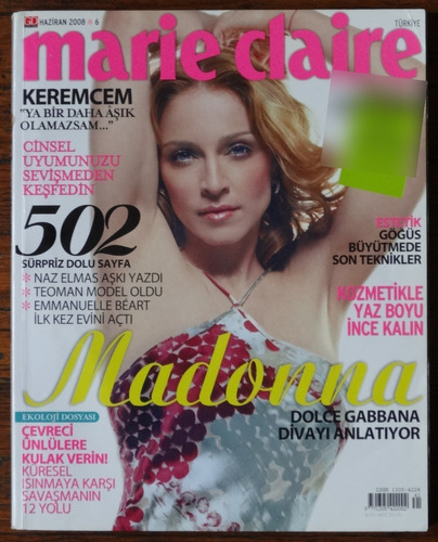 Madonna Revista Marie Claire Junio 2008 Turquia