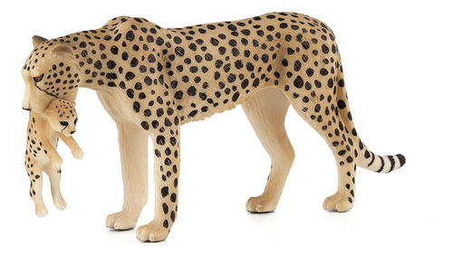 Mojo Cheetah (hembra) Con Cachorro Realista Internacional De