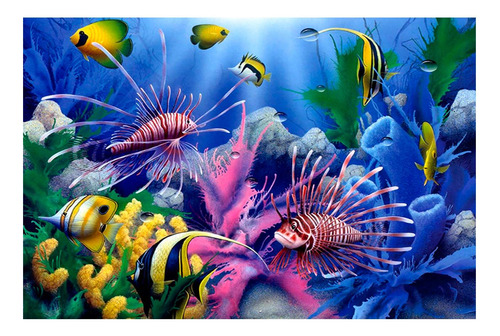 Vinilo 20x30cm Peces Acuario Acuatico Submarino Pez M1