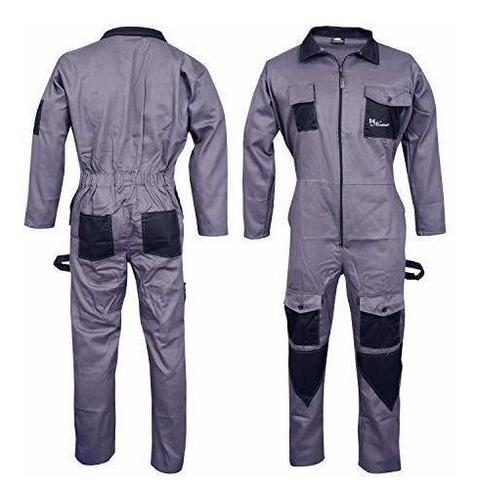 Mono Traje Caldera Hombr Grise Para Trabajo Mecanica Xl