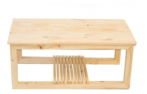 Mesa Ratona Minimalista Moderna De Pino Macizo