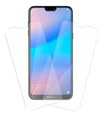 3x2 Mica Cristal Templado 9h Compatible Con Huawei P20 Lite