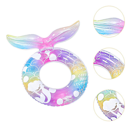 Flotador Inflable De Sirena Para Anillo De Natación