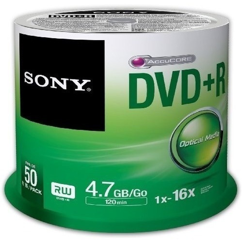 Sony 50dpr47sp 16x Dvd+r 4.7gb Recordable Dvd Media 50