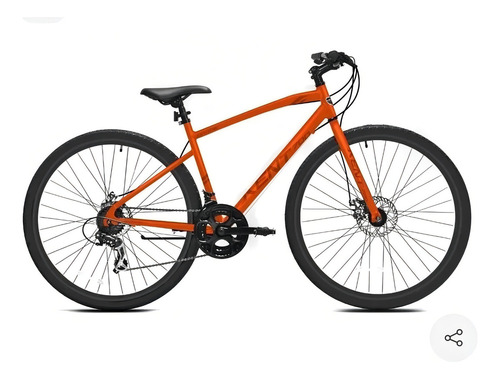 Quadro de alumínio Kent 700c Divide Road Bike 21v Cor Laranja Tamanho L