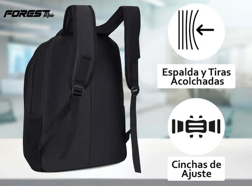 Imagen 5 de 9 de Mochila Porta Notebook Reforzada Impermeable 17