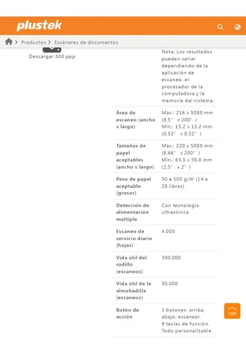 Scanner Plustek Ps3060u