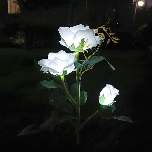 Luces Solares De Jardín, Luces De Flores Para Exteriores, 2