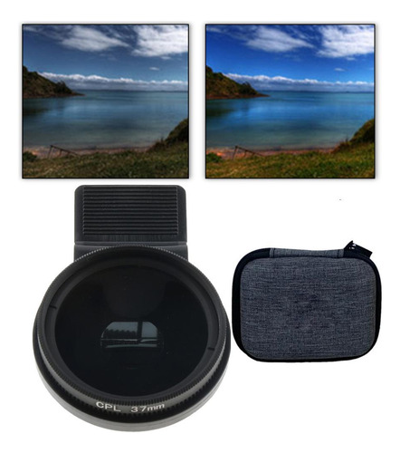 Filtro De Lente Cpl Polarizador De Teléfono De 37 Estilo B