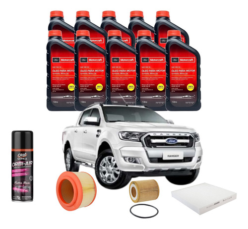 Kit Revisão 5w30 Ranger 2.2 E 3.2 2016 2017 2018 2019 2020