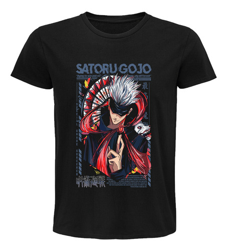 Playera Satoru Gojo Akai Red Jujutsu Kaisen Anime Manga