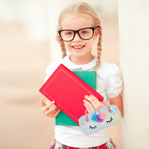 Funda Portátil Para Gafas Sungla, Bonita Unicornio, 2 Unidad
