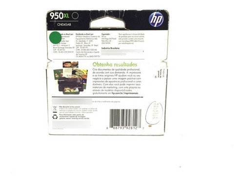 Imagem 3 de 4 de Cartucho De Tinta Hp 950xl Vencido