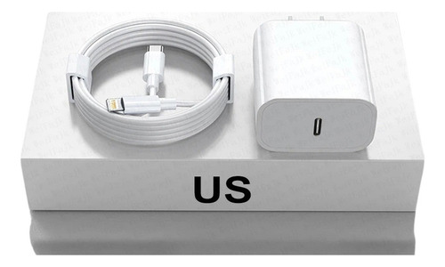 Cargador Pared Usb-c 30w Compatible iPhone Color Blanco