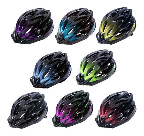 Capacete Ciclismo Rava Space New Iii Bicicleta Mtb Speed Mtb Cor Violeta-escuro Tamanho G