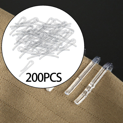 200 Pinzas De Cocodrilo De Plástico Diente Cuadrado 40mm