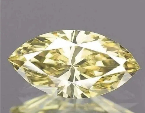 Diamante Amarillo Canario .40 Cts. Corte Marquise Jx39