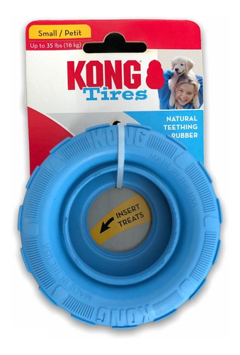 Kong Puppy Tires Small Juguete Perros Cachorros Rueda Snack