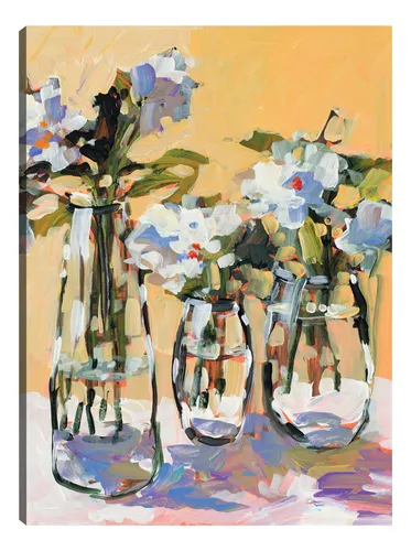 comprar Cuadro Decorativo - Tres Floreros