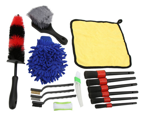 Kit De Herramientas Para Lavado De Autos, Juego De 15 Brocha