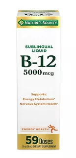 Vitamina B12 De 5000 Mcg En Liquido Natures Bounty