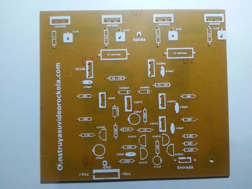 Plaqueta Circuito Impreso Amplificador Cuasi-complement 250w