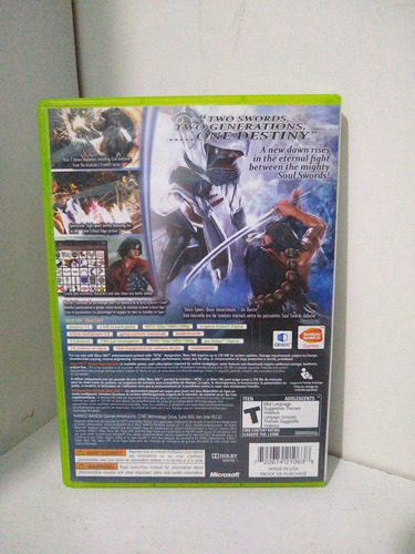 Jogo Soul Calibur V - Xbox 360 - Físico (usado) Completo (Usado)