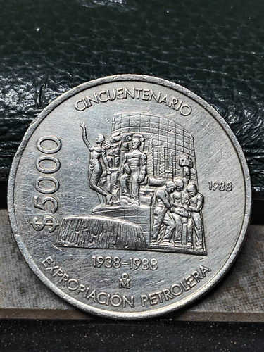 Moneda De $5000 Del Cincuentenario 1938-1988