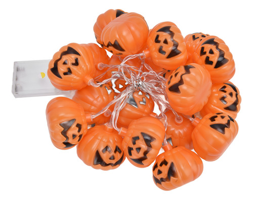Cadena De 20 Led Con Forma De Calabaza Para Halloween, 3 Met