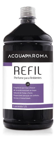 Refil perfume ambientes Acqua Aroma dia a dia 1,1l lavanda