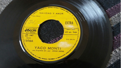 Vinilo Single De Yaco Monti La Cartita (v145