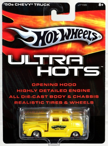 Hot Wheels 50 Chevy Truck Ruedas Goma Volcador Solo Envios