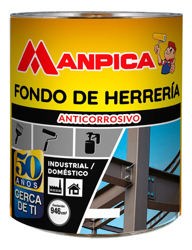 Fondo De Herreria Blanco 1/4 Gal Manpica