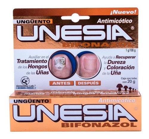 Crema Pies Antihongos Unesia Antimicótico 20 G Genomma Lab