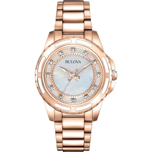Reloj bulova oro rosa sale
