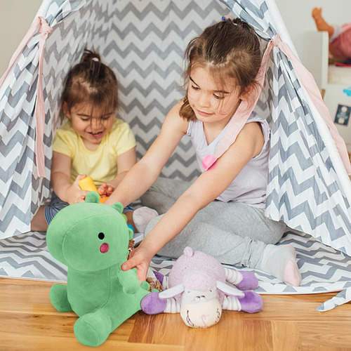 Peluche De Dinosaurio 30cm - Dinosaurios Peluche Azul De