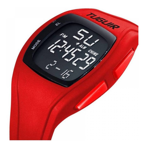 Relógio Unissex Tuguir Digital Tg1801 - Vermelho E Preto
