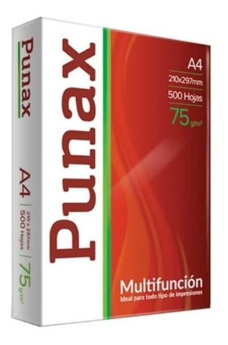 Resma A4 Punax  75 Grs                            