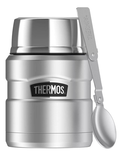 Termo De Comida Thermos Con Cuchara Acero Inoxidable 470ml