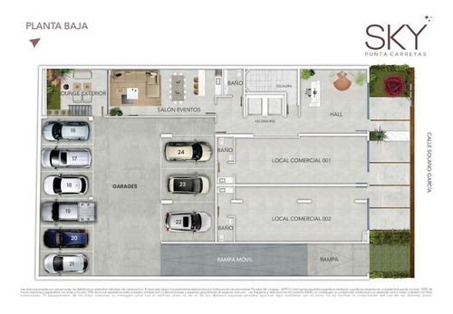 Imagen 13 de 14 de Venta Apartamento 1 Dormitorio Sky Punta Carretas