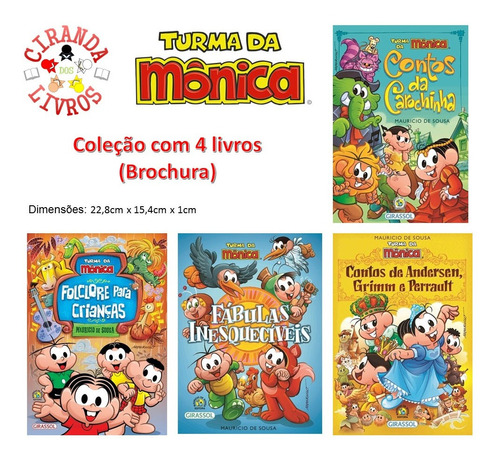 Coleção Turma Da Mônica - 4 Livros (brochura)