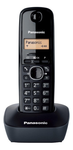 Teléfono Panasonic  Panasonic KX-TG1611 inalámbrico 220V - color negro