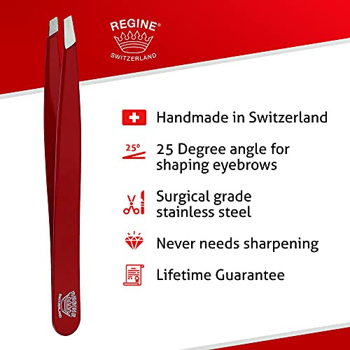 Regine Suiza Slant Tweezer - Hecha A Mano En Suiza - 69dyh