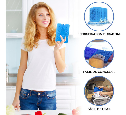 .paquete De 4 Hielos Reutilizables Bolsa De Hielo Delgada.