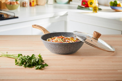 Imagen 4 de 5 de Maestro De Cocina - Wok Línea Granito Antiadherente 28cm