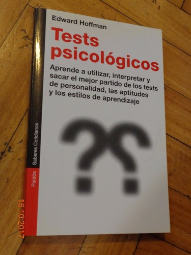 Tests Psicológicos. Edward Hoffman. Paidós. Impecable&-.